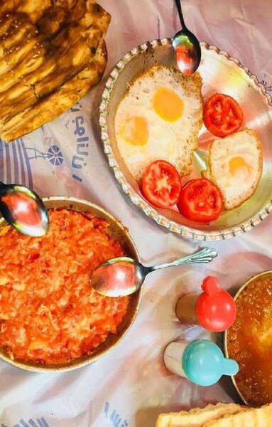 عکس فیک صبحانه برای استوری