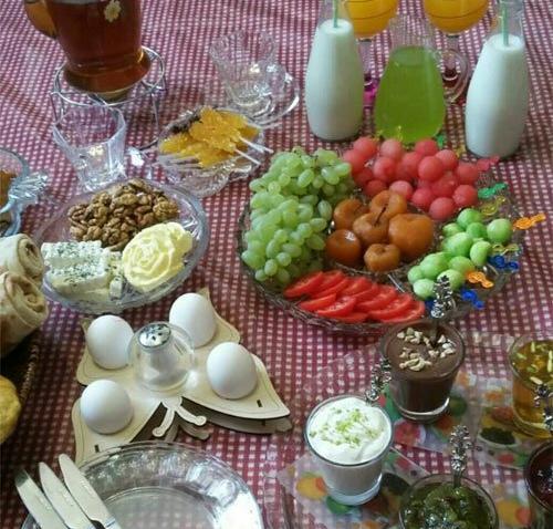 عکس فیک صبحانه ساده