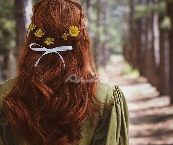 عکس فیک دختر در جنگل