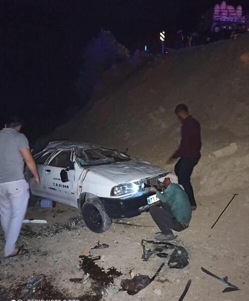 عکس فیک تصادف پراید