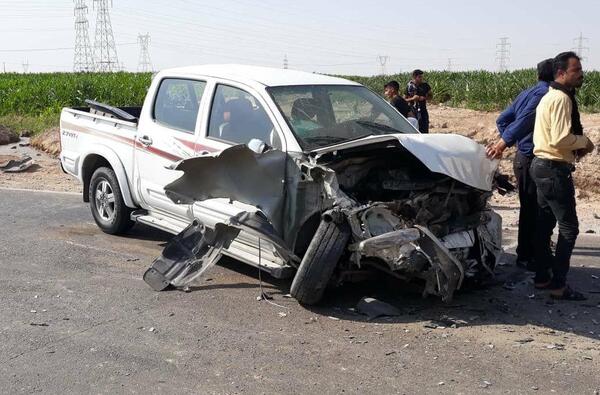 عکس فیک تصادف پراید