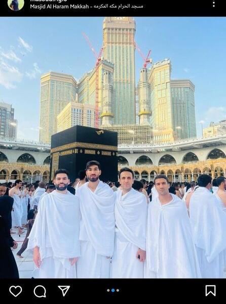 عکس بازیکنان سپاهان در مکه
