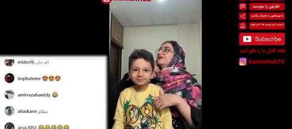 عکس پسر سرنا امینی و خانواده اش