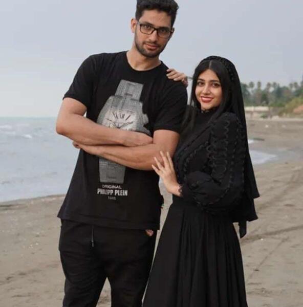 عکس سرنا امینی و شوهرش