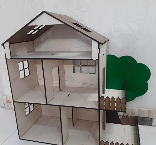 عکس خانه باربی چوبی