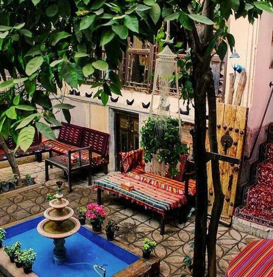 عکس خانه باغ سنتی