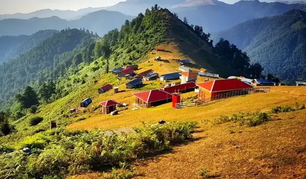عکس خانه در طبیعت سرسبز