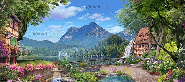 عکس خانه ای در طبیعت