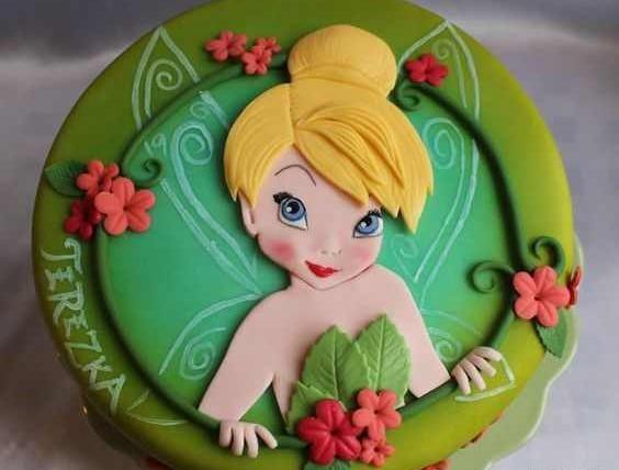 عکس کیک دخترانه سبز