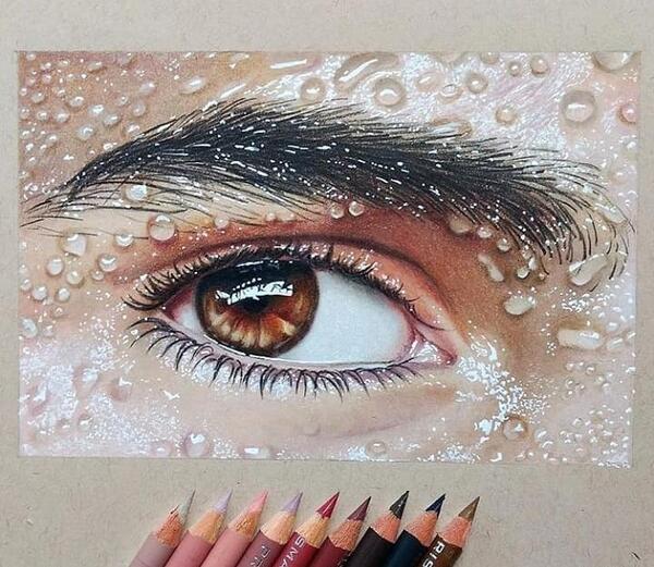 عکس چشم نقاشی چشم