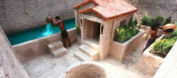 عکس خانه سازی در جنگل