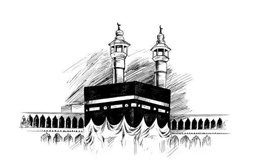 عکس خانه کعبه از بالا