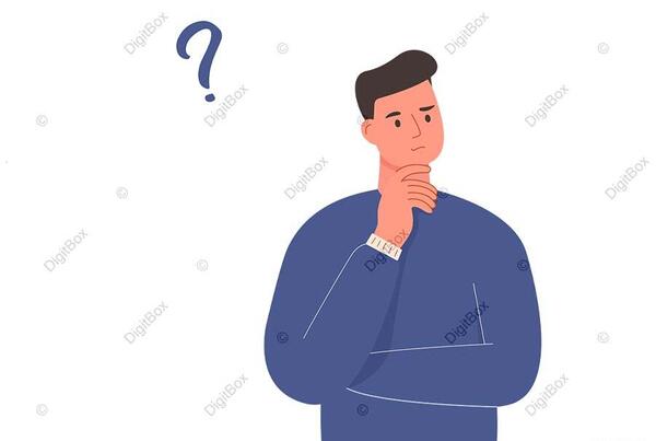 عکس استیکر در حال فکر