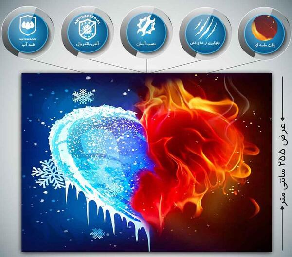 عکس استیکر قلب فانتزی