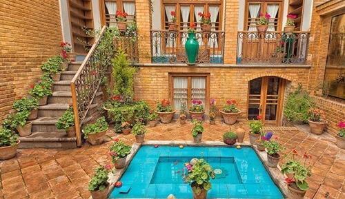 عکس حیاط خانه های قدیمی ایرانی