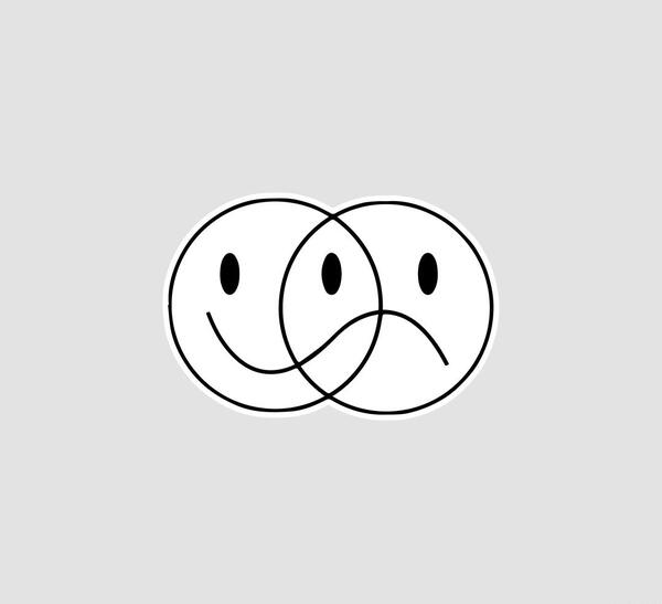 عکس استیکر سیاه و سفید