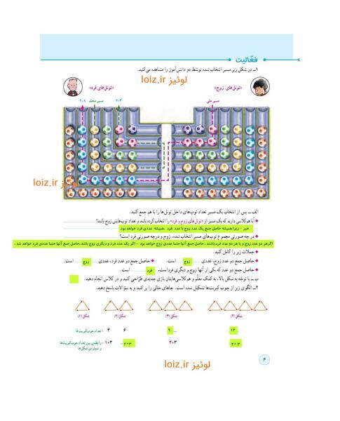 عکس استیکر زنگ ریاضی
