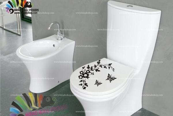 عکس استیکر دستشویی