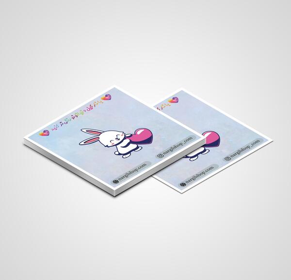عکس استیکر خرگوشی