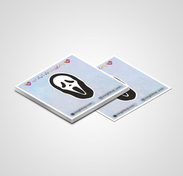 عکس استیکر خنده ترسناک