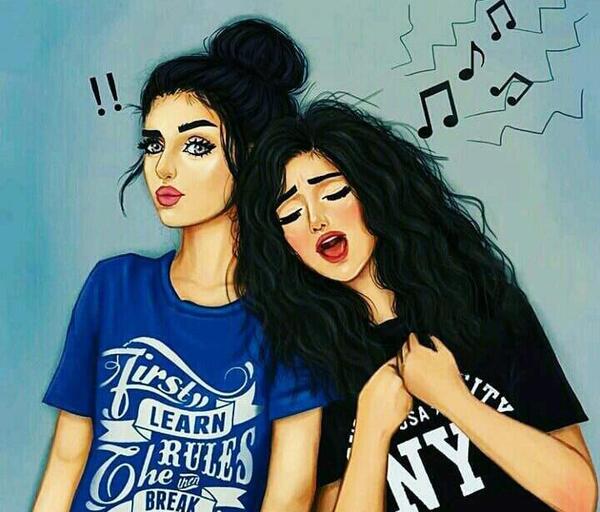 عکس استیکری دخترانه