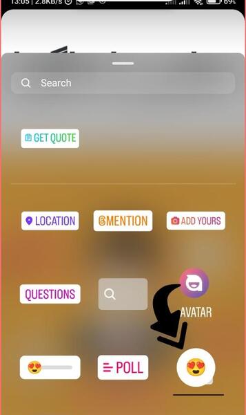 دانلود استیکر عکس اینستاگرام