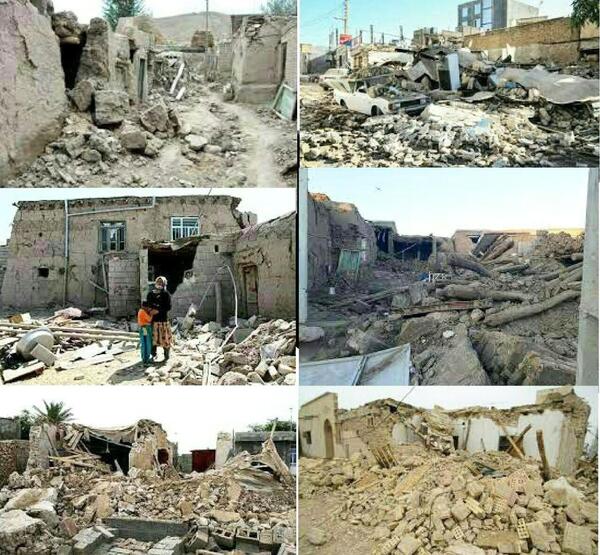 عکس خانه های زلزله زده