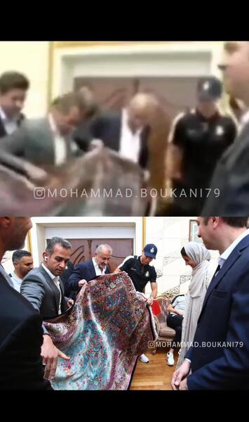 عکس فرش ایرانی در خانه رونالدو