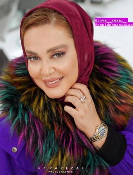 عکس خانه بهاره رهنما در شام ایرانی
