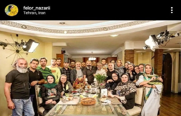 عکس خانه بهاره رهنما در شام ایرانی