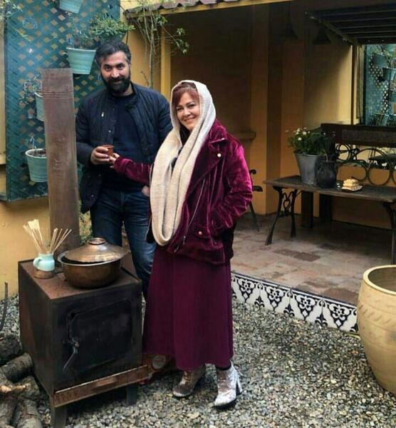 عکس خانه بهاره رهنما در شام ایرانی