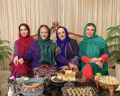 عکس خانه بهاره رهنما در شام ایرانی