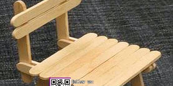 عکس خانه دو طبقه با چوب بستنی