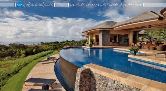 عکس خانه ای که استخر دارد