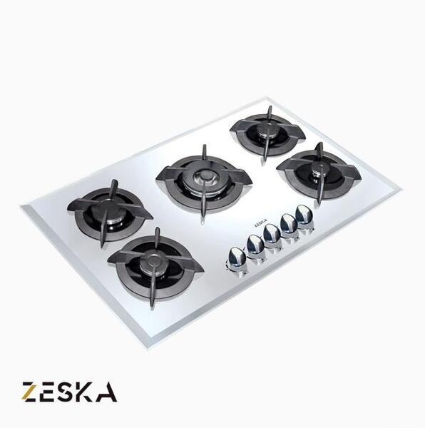 عکس گاز صفحه ای شیشه ای سفید