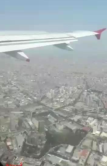 عکس استوری پنجره هواپیما