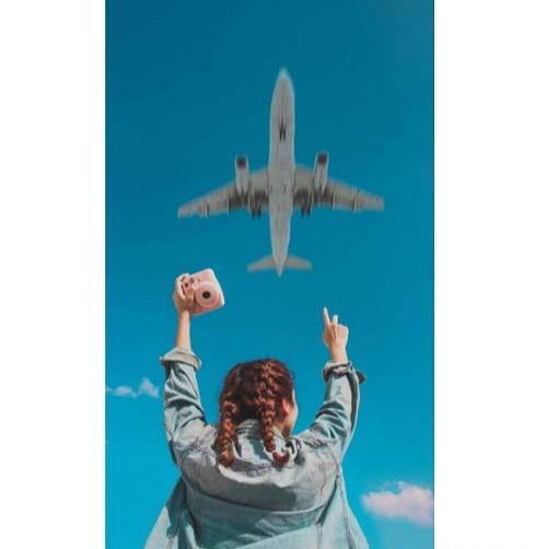 استوری عکس پروفایل هواپیما دخترونه