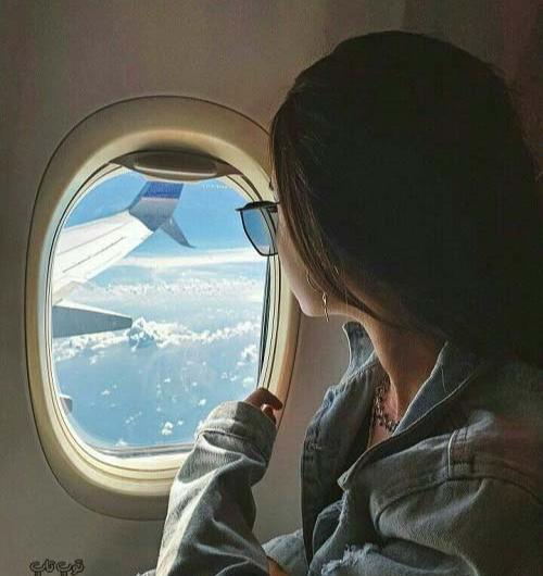 استوری عکس پروفایل هواپیما دخترونه