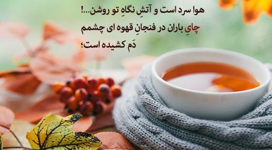 متن برای استوری عکس چایی