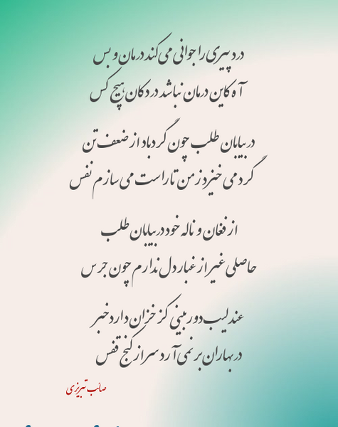 عکس پیری در جوانی