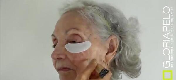 عکس صورت پیرزن