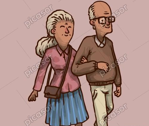 عکس صورت پیرزن کارتونی