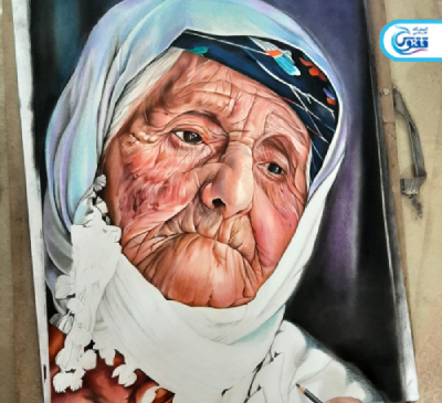 عکس چهره پیرزن برای طراحی