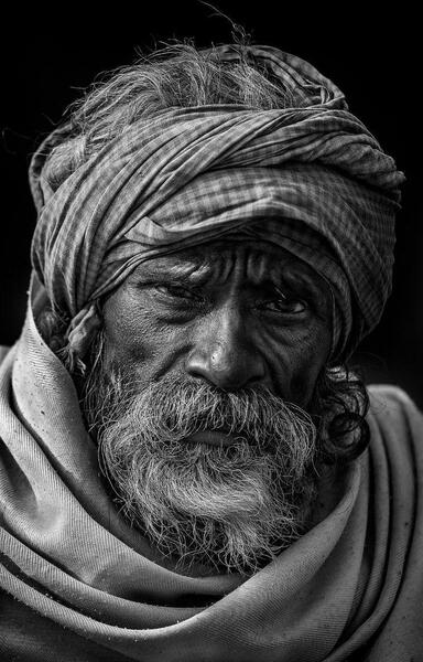 عکس چهره پیرزن برای طراحی