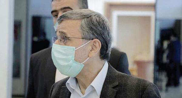 عکس صورت کبود احمدی نژاد
