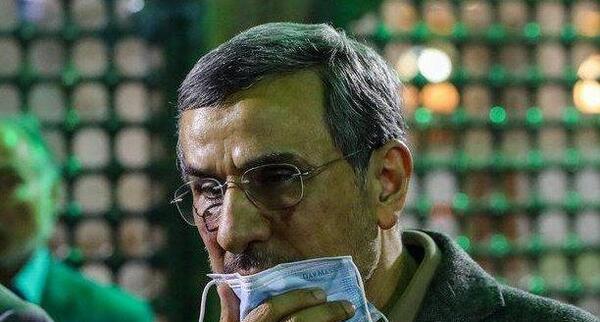 عکس صورت کبود احمدی نژاد