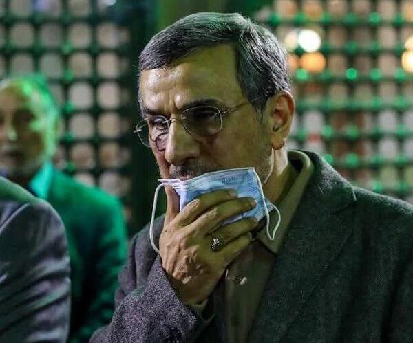 عکس صورت کبود احمدی نژاد