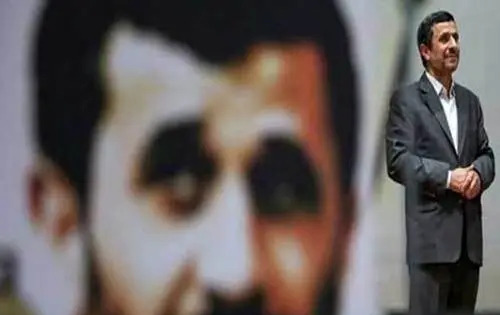 عکس کبودی صورت احمدی نژاد