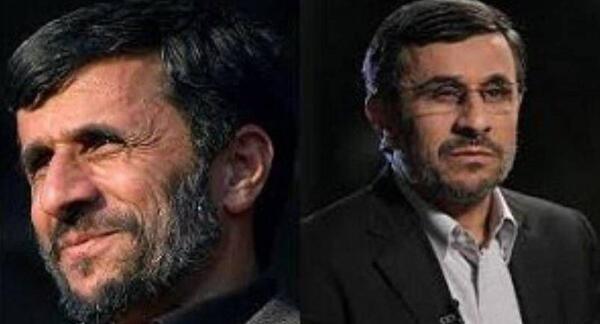 عکس کبودی صورت احمدی نژاد