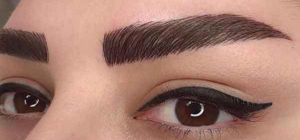 عکس ابرو تاتو کرده